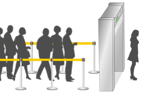 Retractable Belt Stanchion Crowd