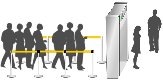 Retractable Belt Stanchion Crowd